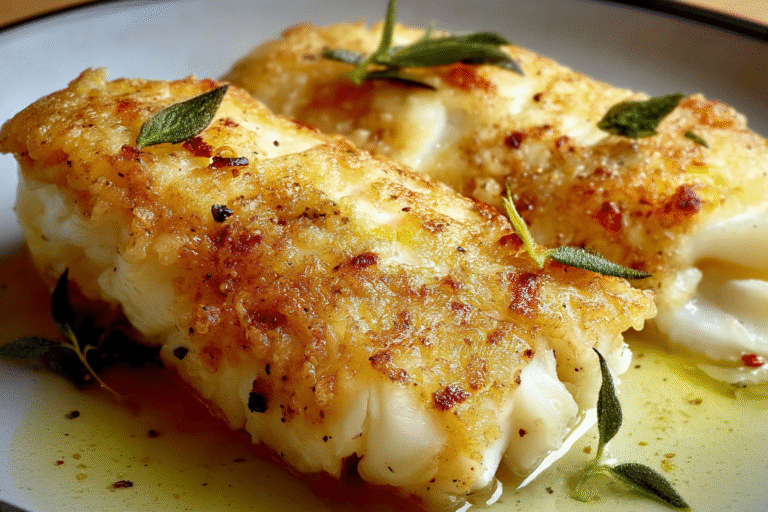 Pan Fried Cod Fish