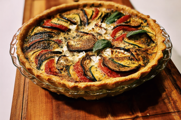 Roasted Ratatouille Quiche