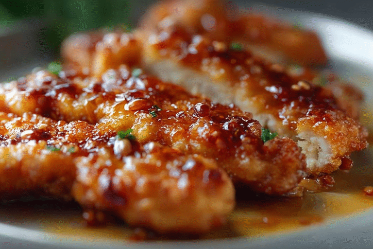 Baked Crunchy Hot Honey Chicken
