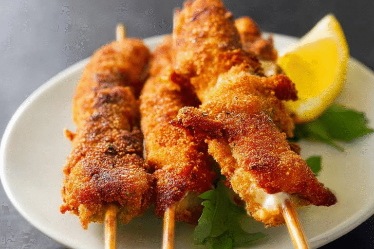 Breaded Chicken Skewers
