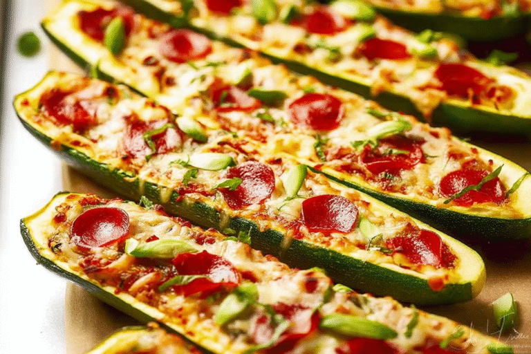 Zucchini Pizza Boats