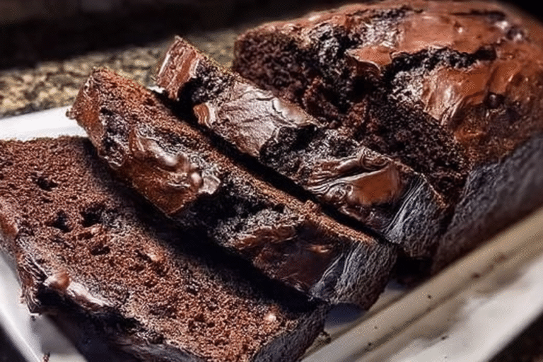 Hot Fudge Brownie Bread