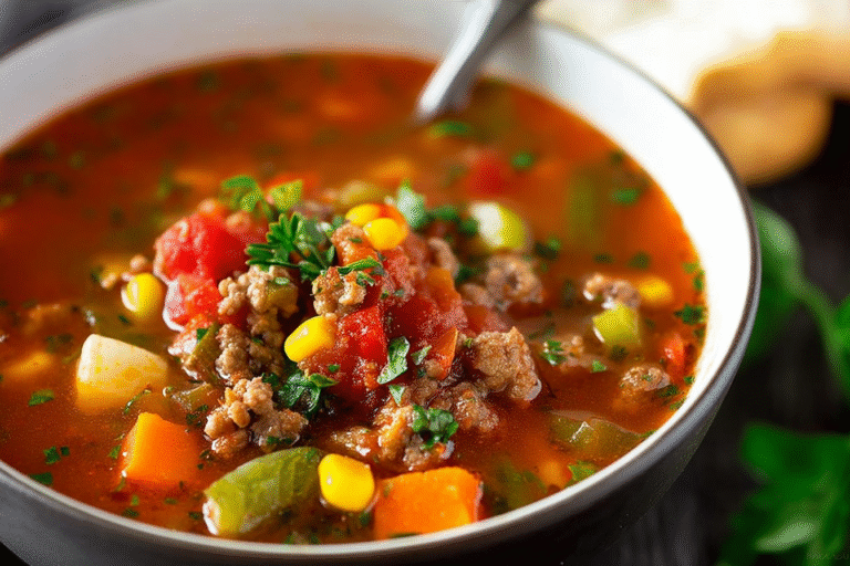 Hearty Hamburger Soup