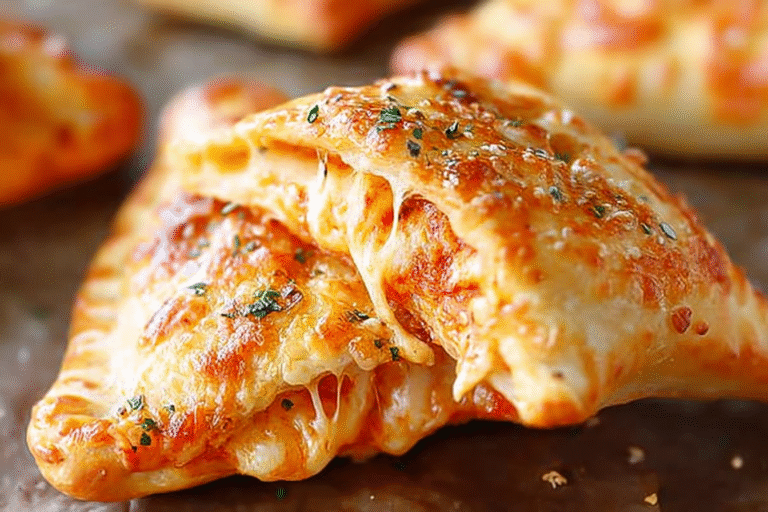Homemade Easy Cheesy Pizza Pockets