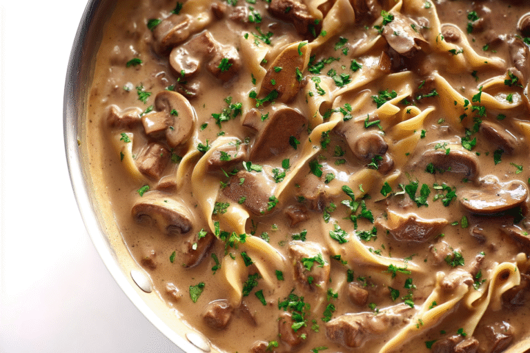 Beef and Mushroom Stroganoff