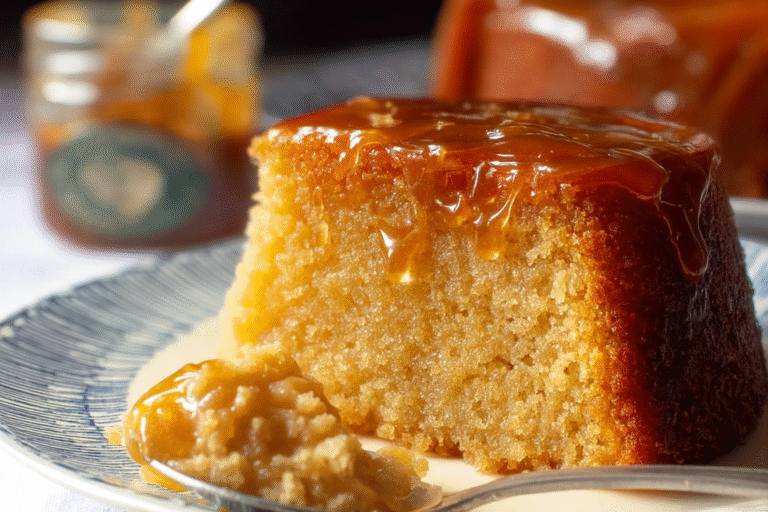 Slow Cooker Golden Syrup Sponge