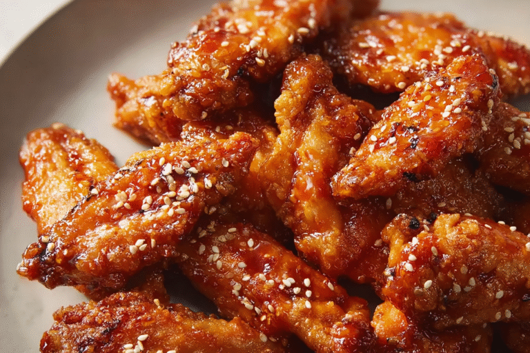 Crispy Honey Sriracha Chicken Wings