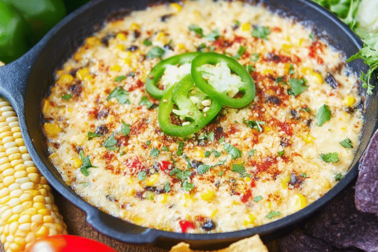 Roasted Corn Queso Fundido