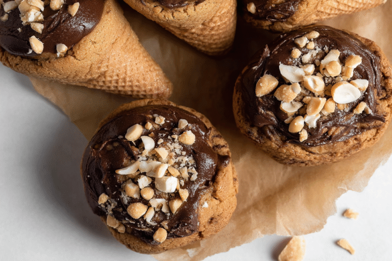 Drumstick Ice Cream Cone Cookies (Gluten-Free)