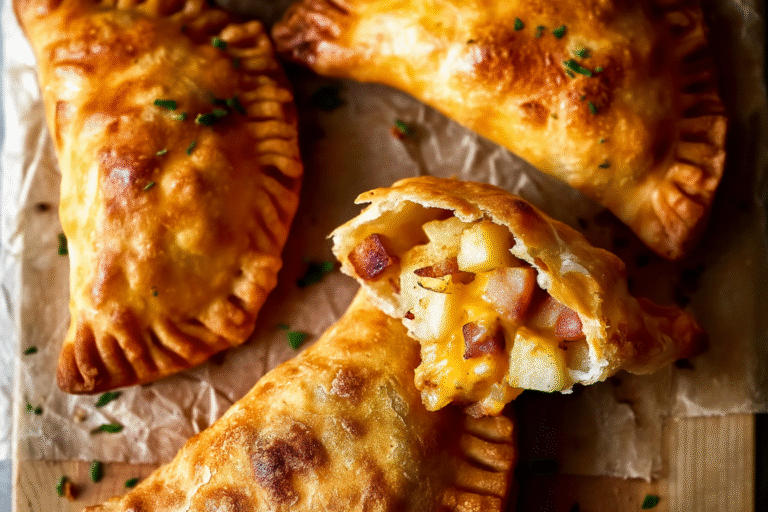 Cajun Potato and Cheddar Sausage Hand Pies