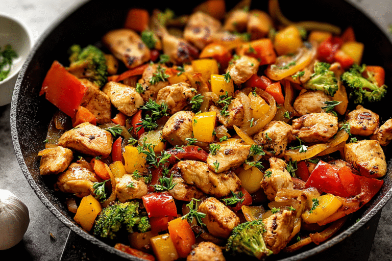 Chicken and Veggie Skillet with Fresh Herbs
