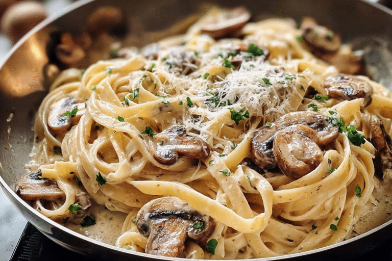 Creamy Miso Mushroom Pasta