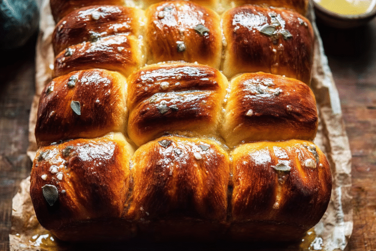 Salted Sage Honey Butter Brioche Rolls
