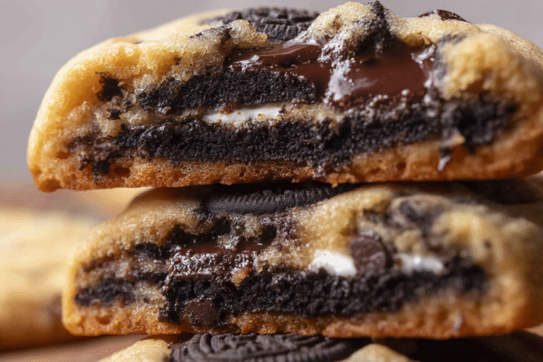 Oreo Stuffed Chocolate Chip Cookies