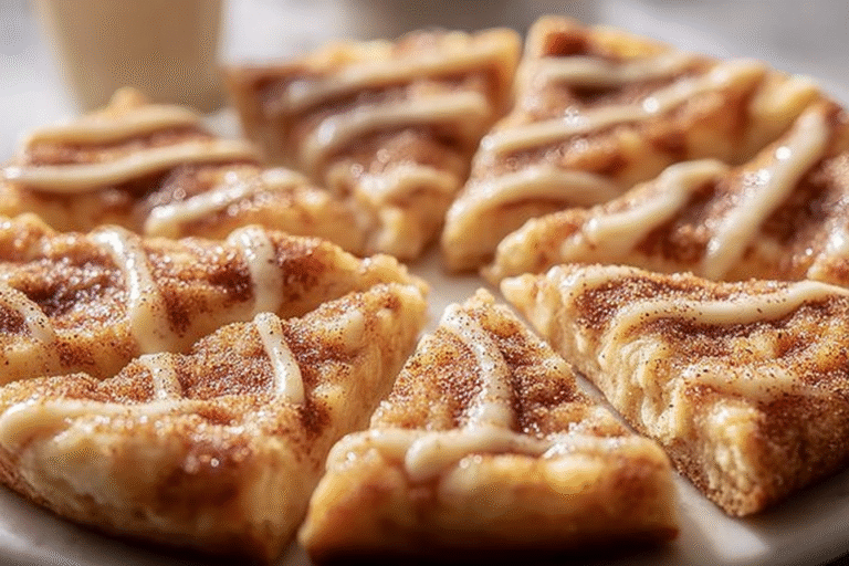 Cinnamon Sugar Dessert Pizza
