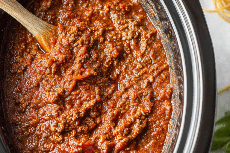 Best Crockpot Spaghetti Sauce