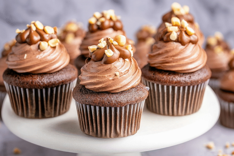 Nutella Hazelnut Cupcakes