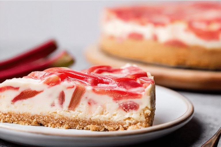 Rhubarb Cheesecake