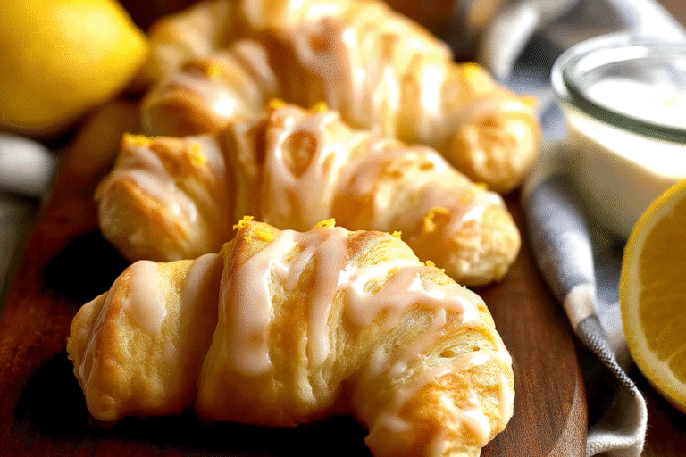 Lemon Cream Cheese Crescent Rolls