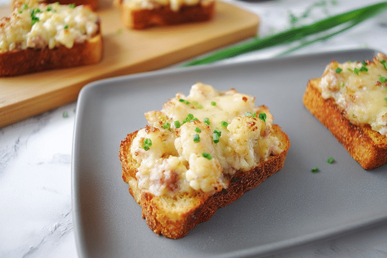 Cauliflower Cheese Toasts