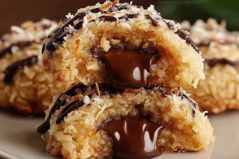 Stuffed Samoa Cookies