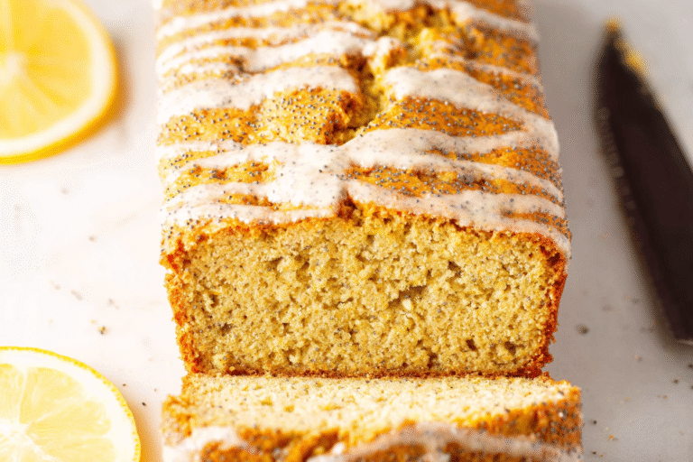 Healthy Oatmeal Lemon Poppy Seed Bread