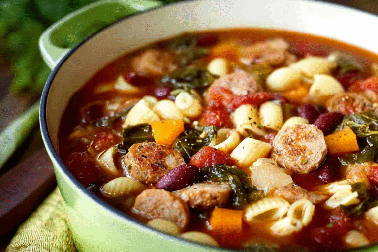 Sausage Minestrone Soup