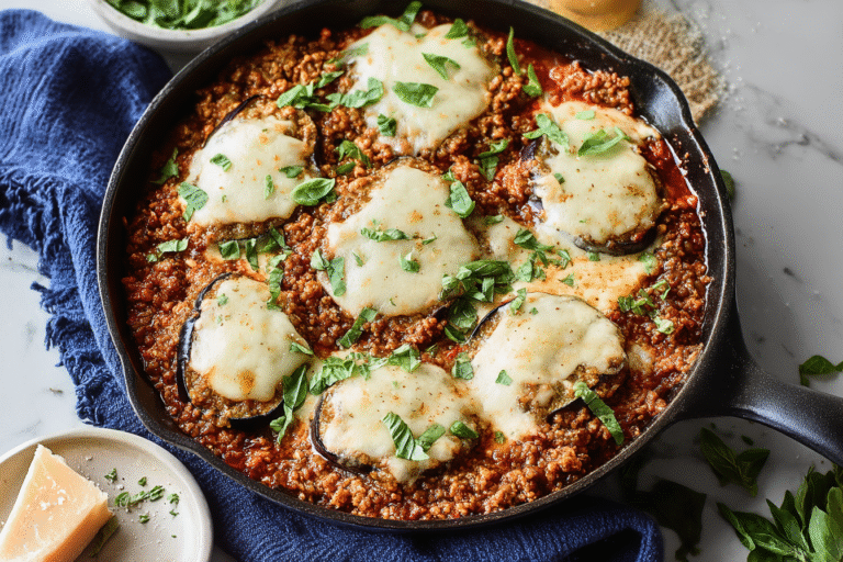 Eggplant Parmesan Skillet