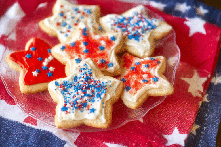 4th of July Sour Cream Sugar Cookies
