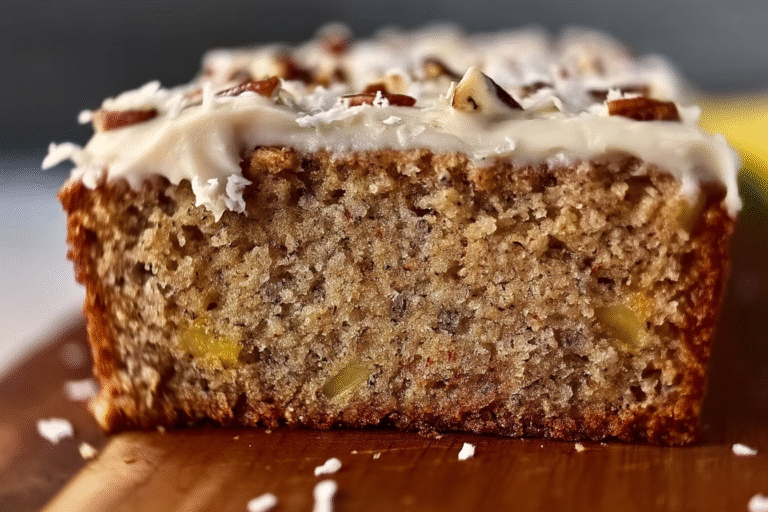 Hummingbird Bread with Cream Cheese Frosting