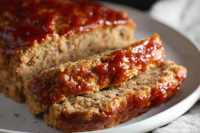 Healthy Ground Chicken Meatloaf