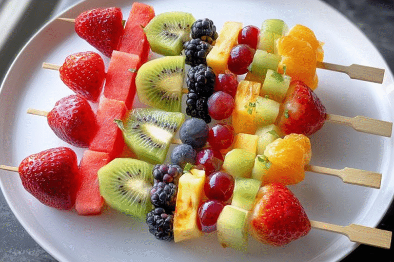 Fruit Skewers Display