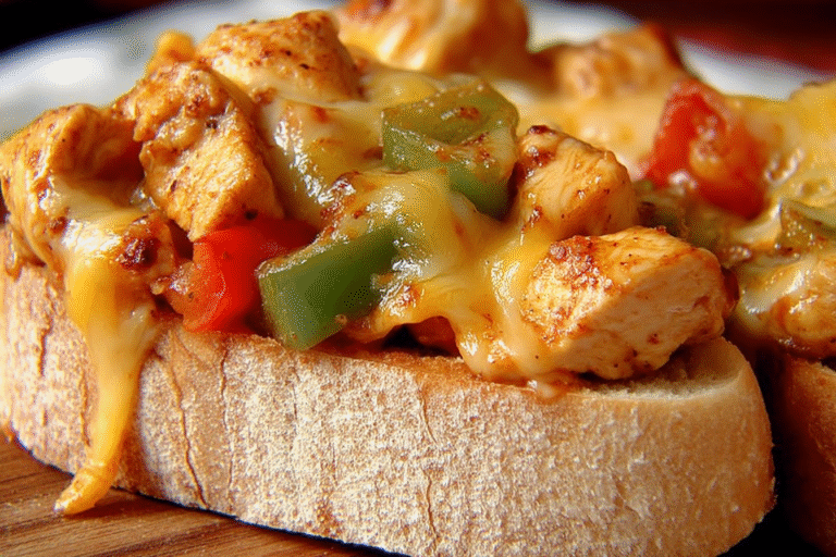 Chicken Fajita Melts