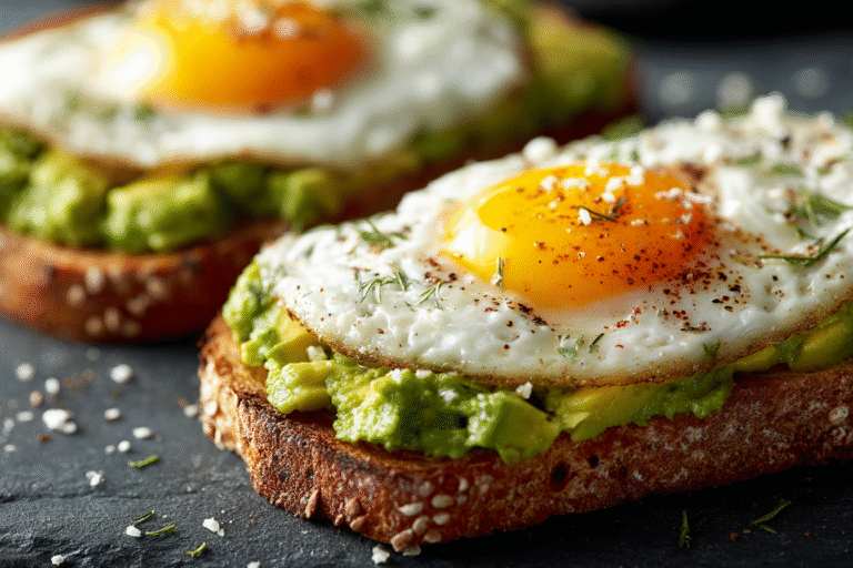 Avocado Toast with Fried Eggs – Easy, Tasty Breakfast