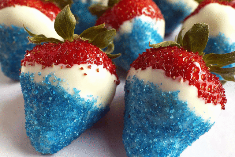 Red, White & Blue Strawberries – Easy Patriotic Treat