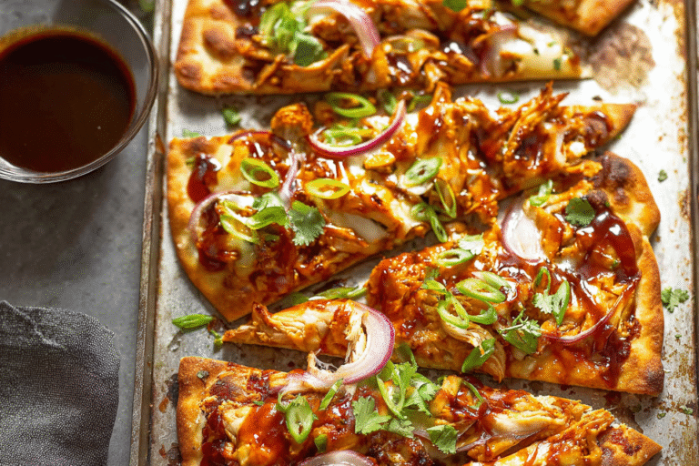 5-Ingredient BBQ Chicken Flatbread