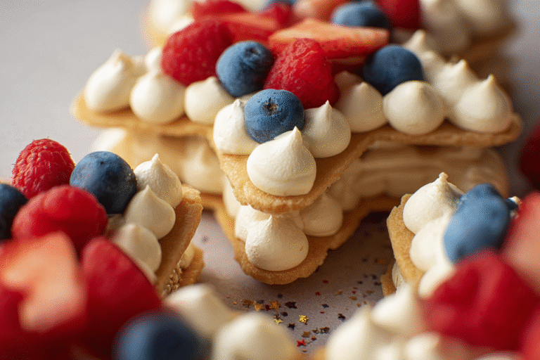 Star-Shaped Cream Tart Cake – Stunning, Easy Patriotic Dessert