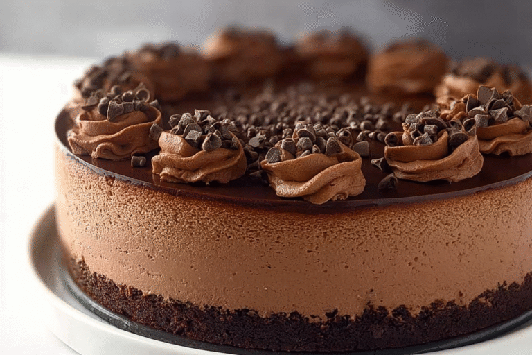 Triple Chocolate Cheesecake