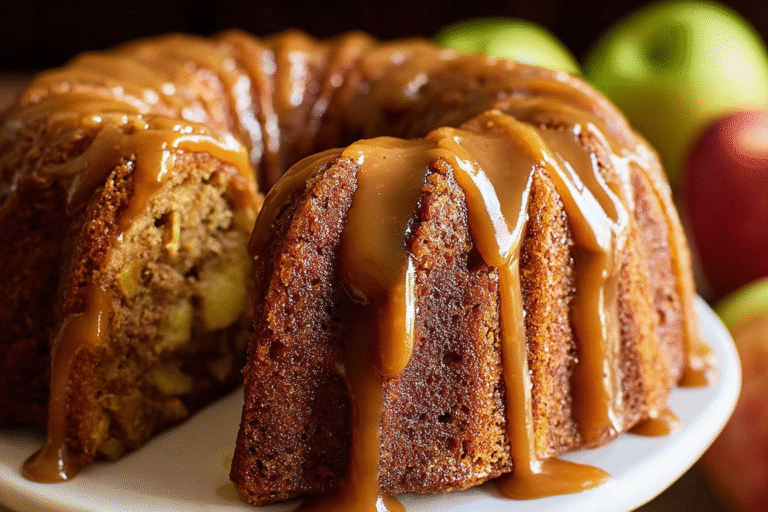 Caramel Apple Bundt Cake